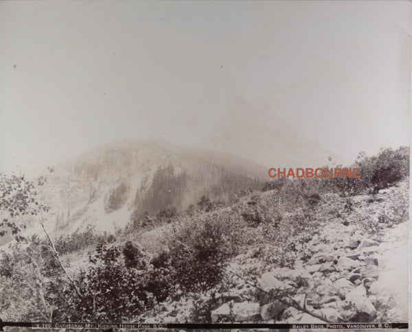 1890s Bailey Bros. photo Cathedral Mtn. CPR British Columbia (Canada)