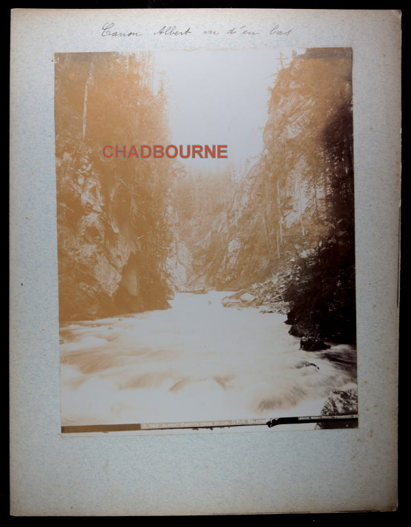 1890s Bailey Bros. photo of Albert Canyon CPR British Columbia (Canada)