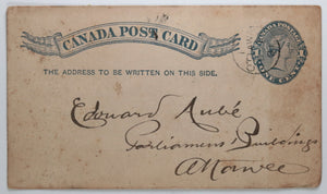 1891 Ottawa Canada, invitation to meeting Catholic Order of Foresters
