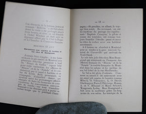 1891 plaquette souvenir de la visite de l'aviso français Le Bisson à Montréal