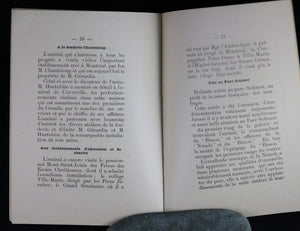 1891 plaquette souvenir de la visite de l'aviso français Le Bisson à Montréal