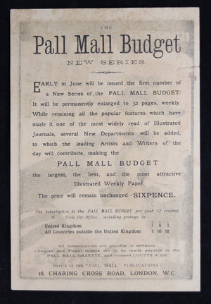 ~1894 Greiffenhagen flyer for Pall Mall Budget (UK)