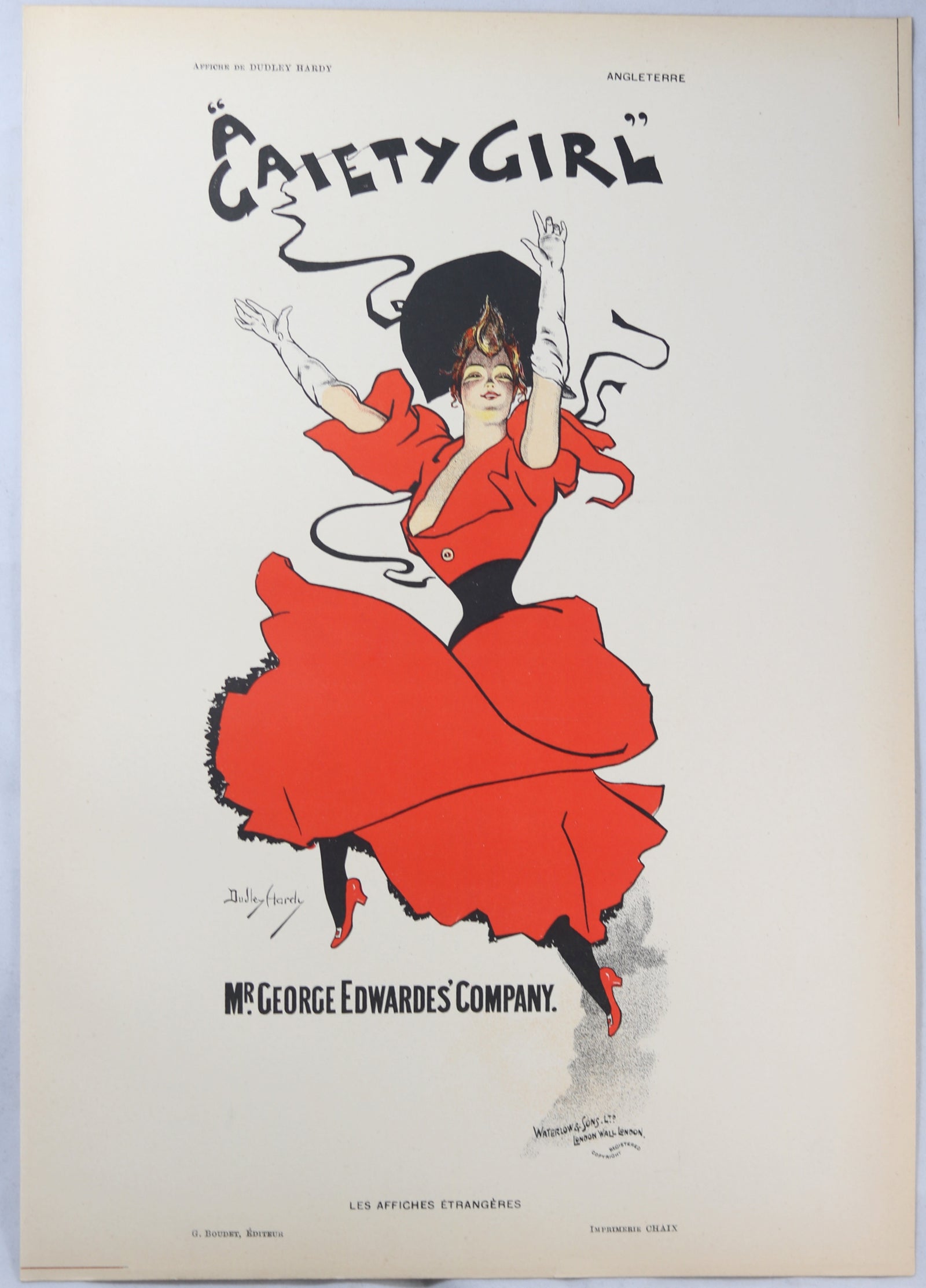 1897 Belle Epoque poster Dudley Hardy – St Paul’s (‘Les Affiches Étrangères’)