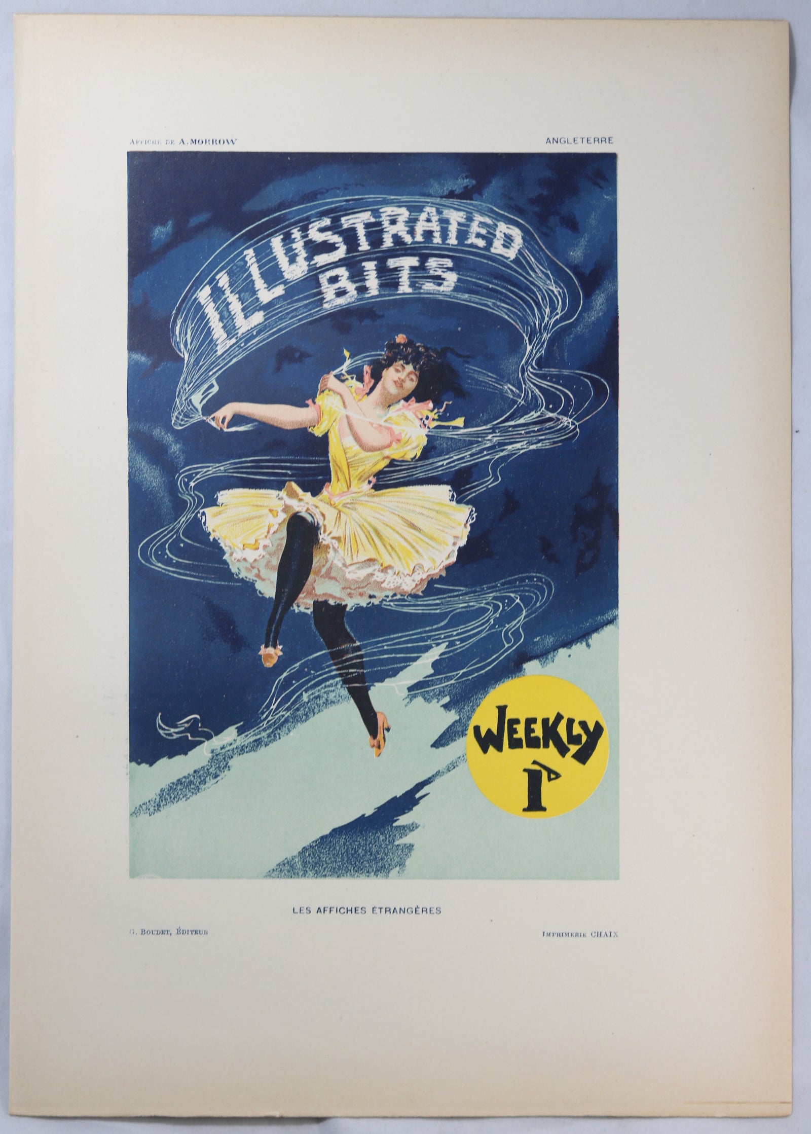 1897 Belle Epoque poster Morrow Illustrated Bits (‘Affiches Étrangères’)