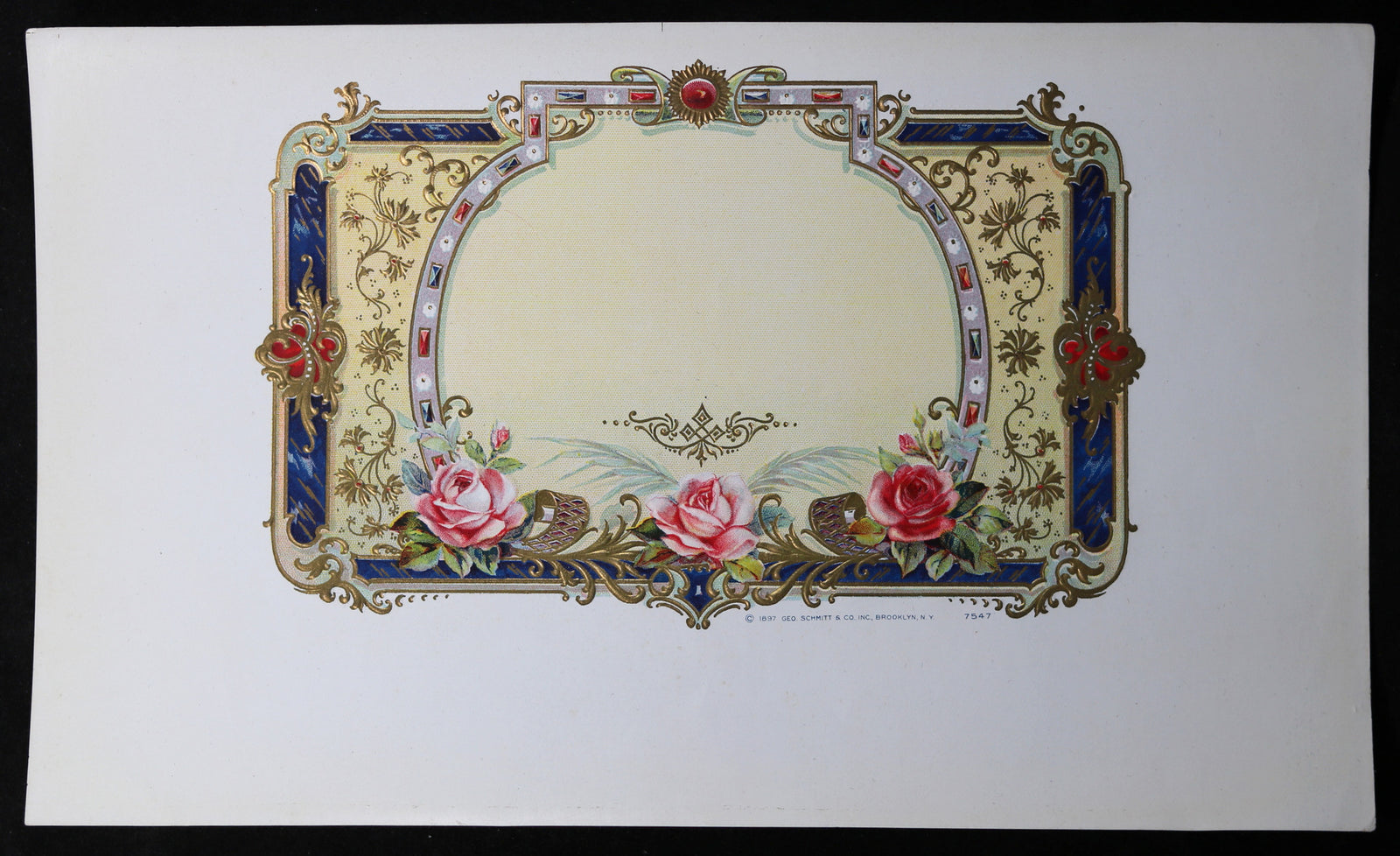 1897 salesman sample cigar label - flowers #1