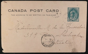 1898 Quebec carte postale, couvent Beauce à Marie de la Rousselière