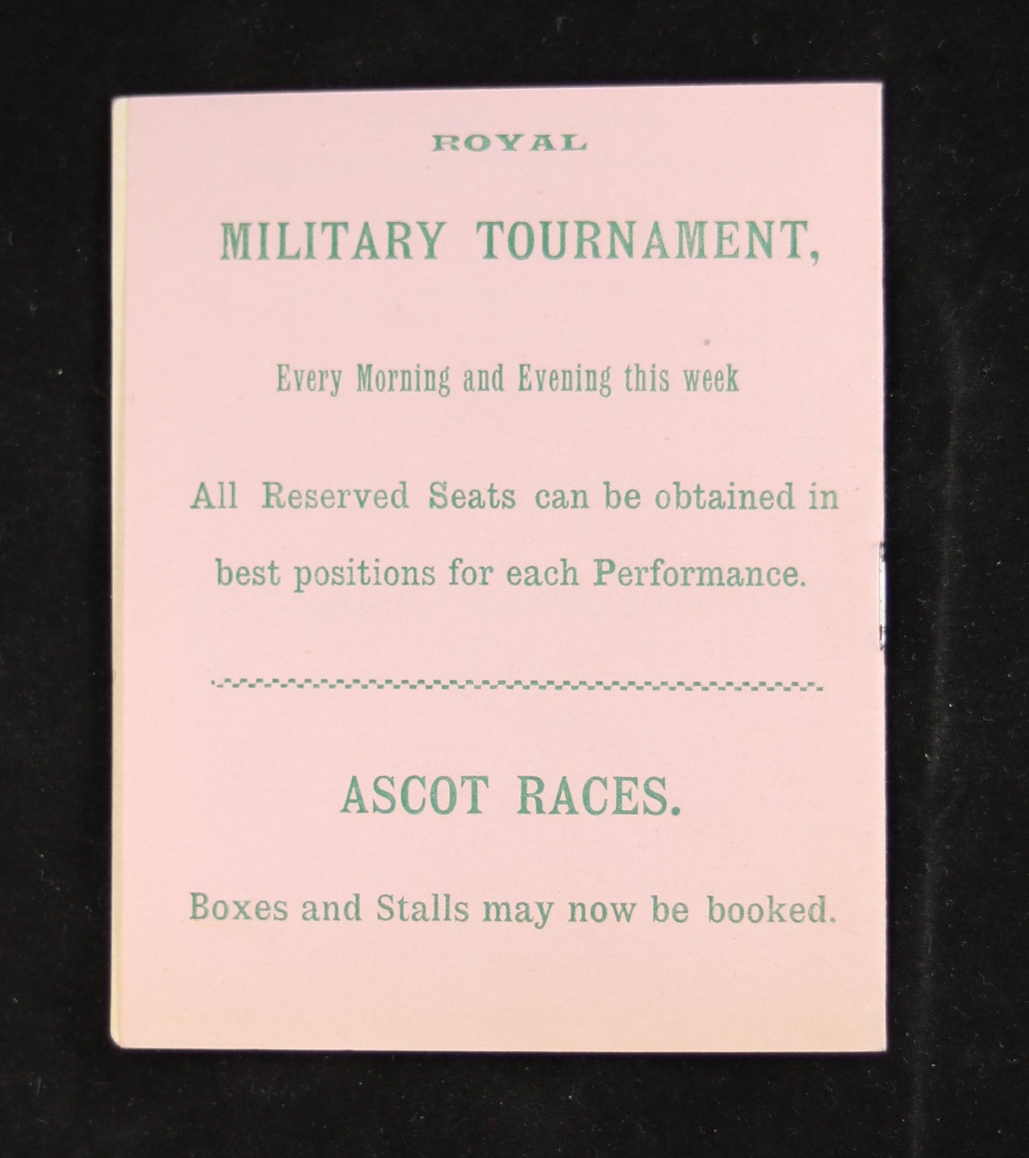 1898 London UK Cecil Roy Weekly Theatre Programme