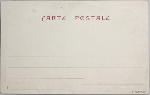 1899 carte postale Art Nouveau, Nicolas II de Russie désarmement