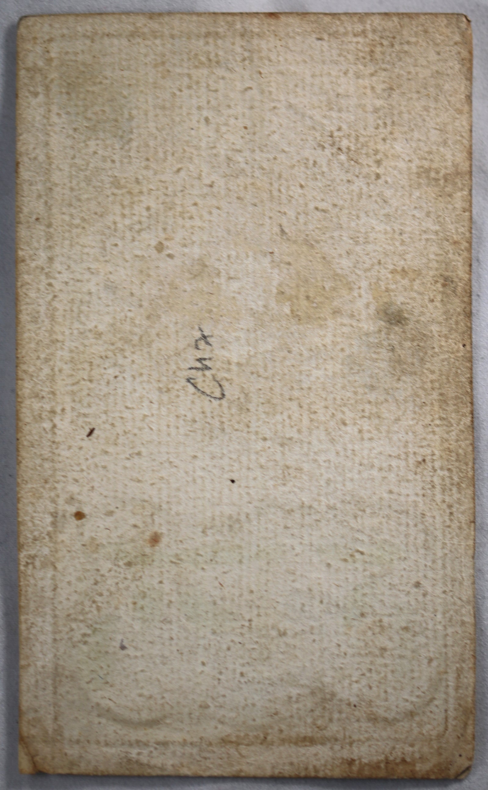 18th Dutch religious card