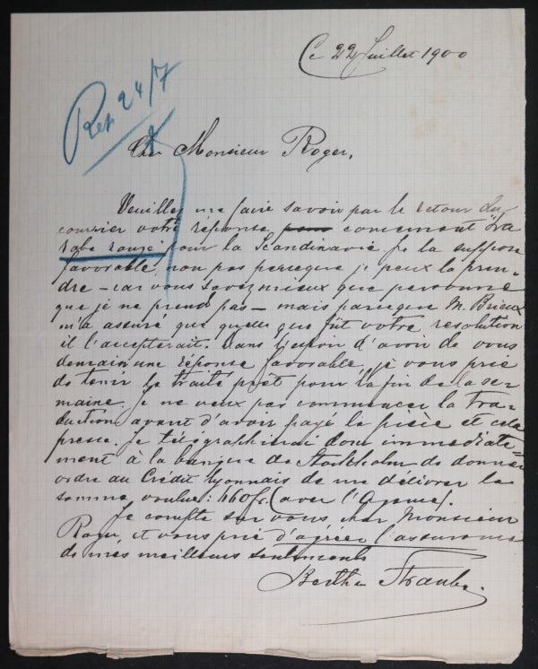 1900 Paris théâtre ‘La robe Rouge' Eugène Brieux production Suède