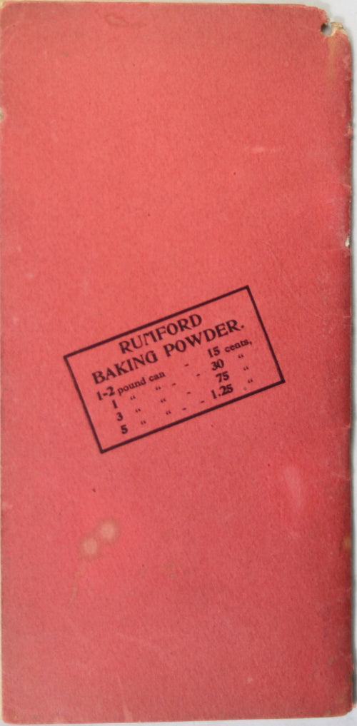 1900 ‘Cooking made Easy’ by Lily Haxworth, Rumford Baking Powder 1900 ‘Cooking made Easy’ by Lily Haxworth, Rumford Baking Powder