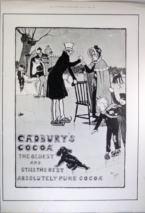 1900 full page UK newspaper advertising for Cadbury Cocoa 1900 full page UK newspaper advertising for Cadbury Cocoa