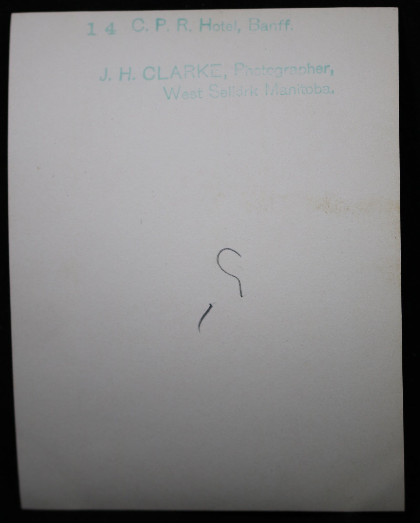 1900s CPR Hotel Banff Alberta photo J.H. Clarke