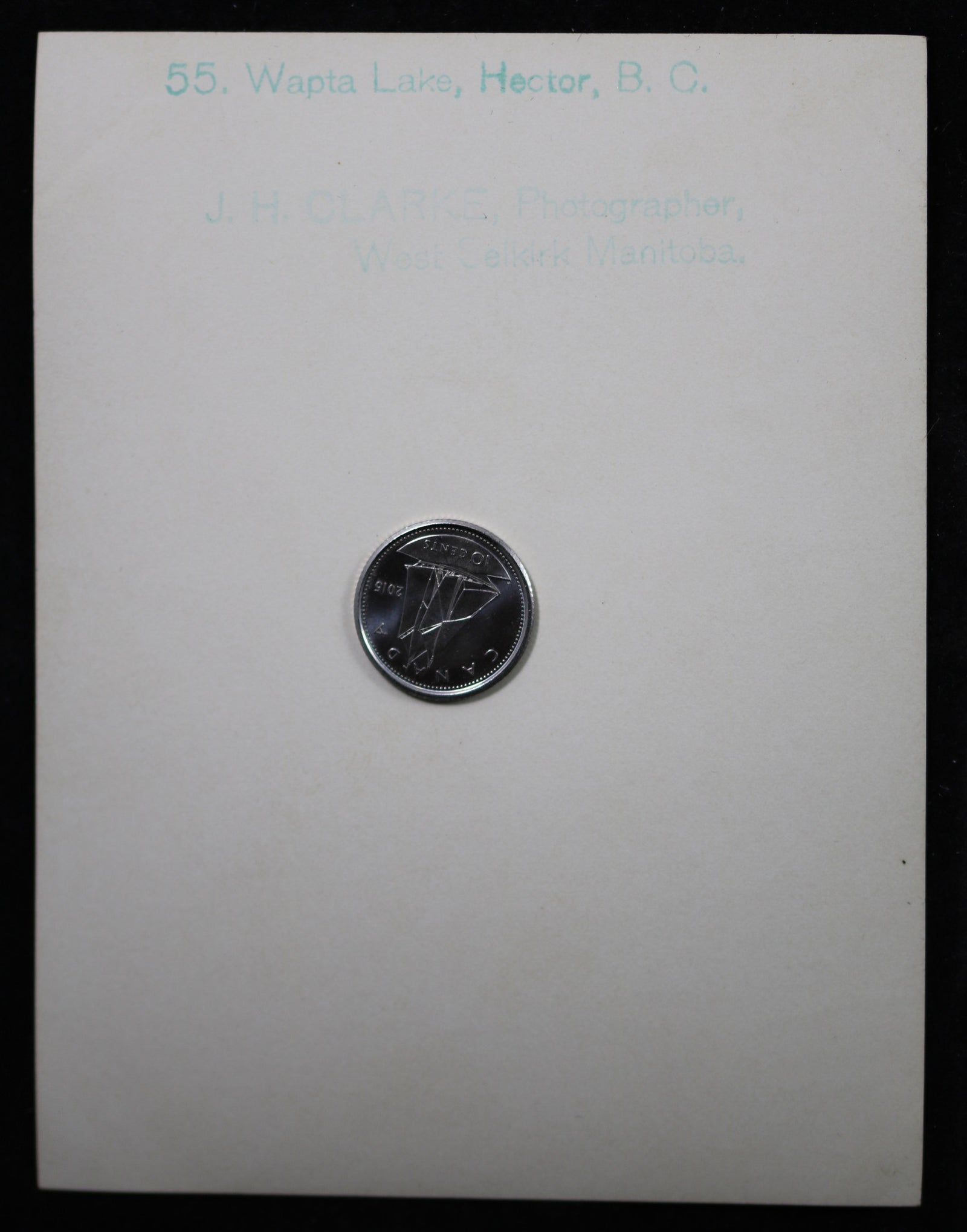 1900s CPR and Wapta Lake, Hector, B.C. photo J.H. Clarke