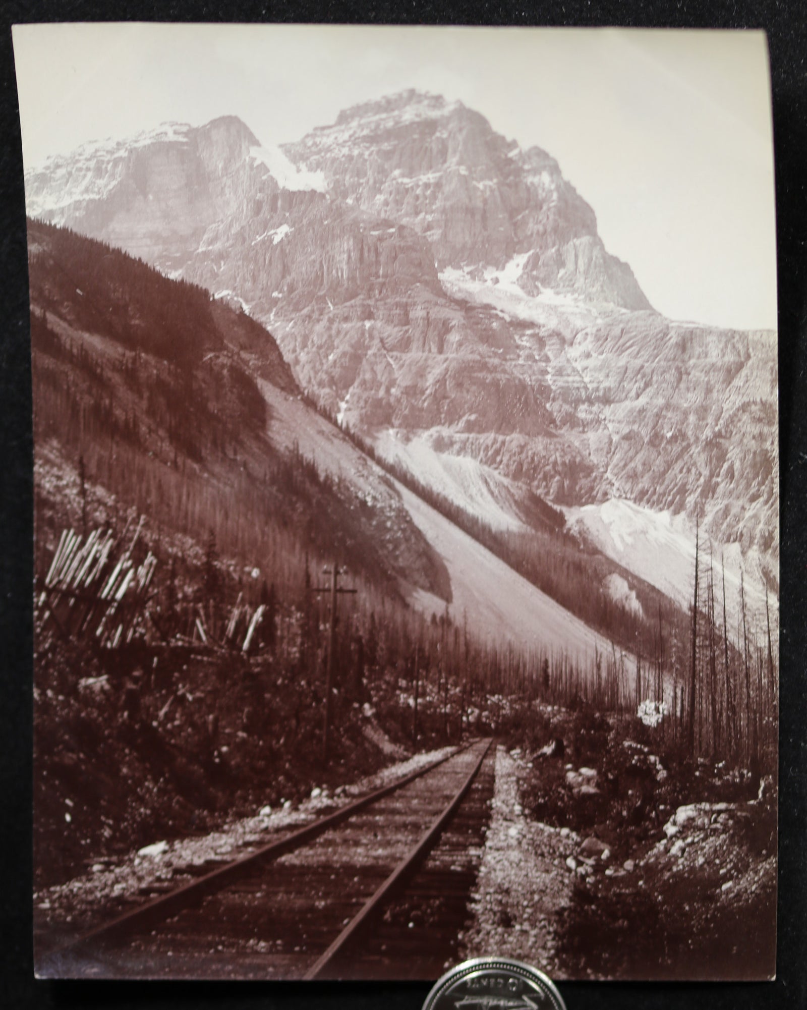 1900s Mount Stephen British Columbia CPR photo - J.H. Clarke