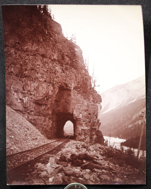 1900s CPR Tunnel on Big Hill, Field, British Columbia photo J.H. Clarke