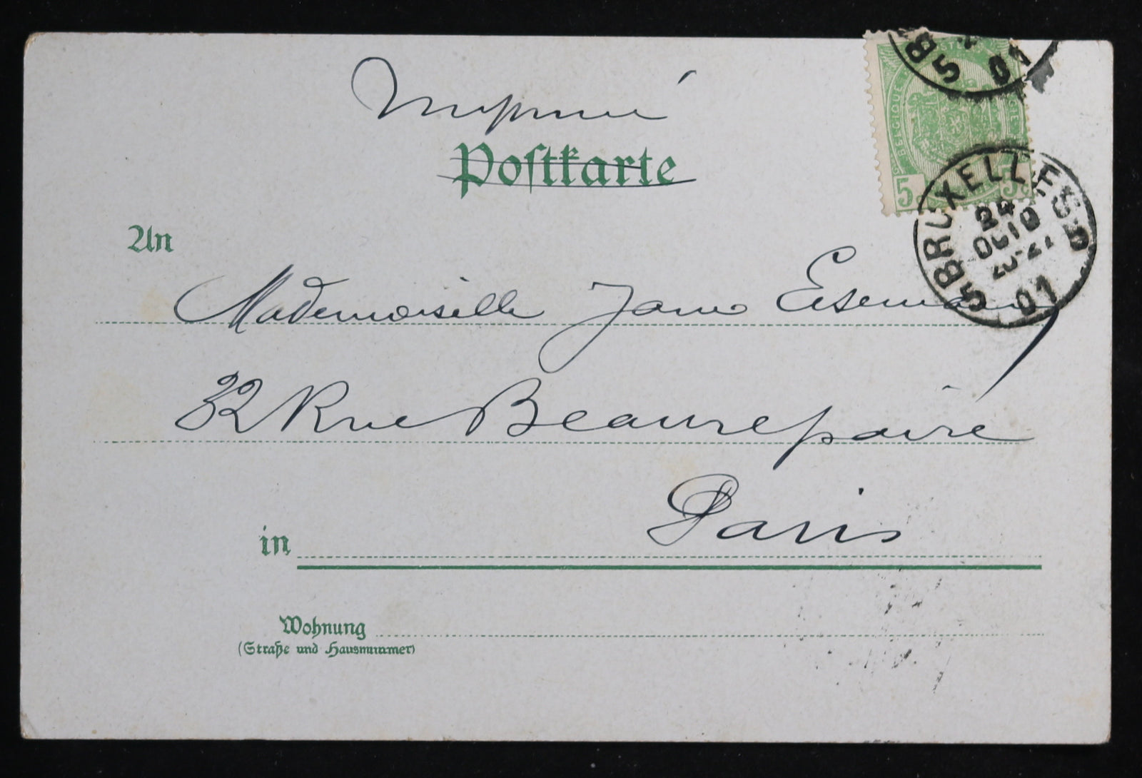 1901 Barnum and Bailey clowns postcard (German)