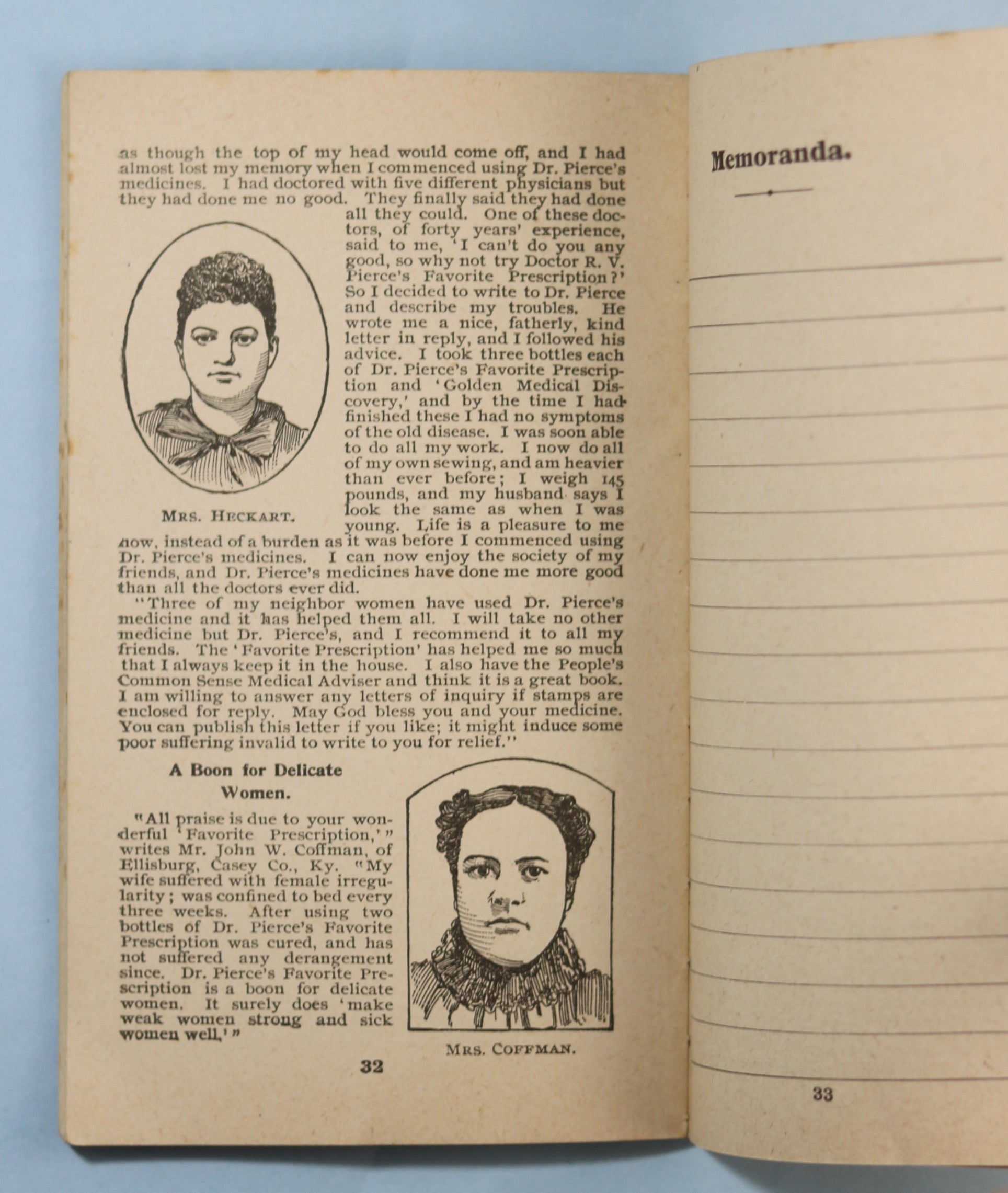 1901 Dr. Pierce’s Memorandum & Account Book for Farmers, Mechanics 1901 Dr. Pierce’s Memorandum & Account Book for Farmers, Mechanics