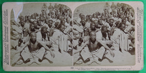 1901 stereoscopic photo – 6th US Cavalry prisoners Boxer Rebellion