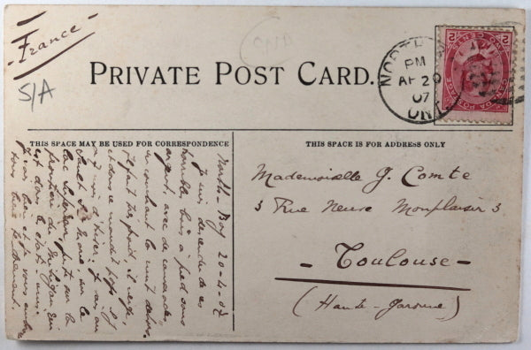 1902 Canada postcard, early view lakeshore and dock, North Bay Ontario