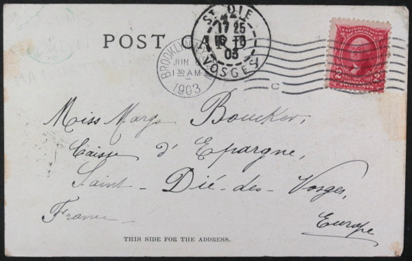 1902 USA two postcards with images of Native Americans