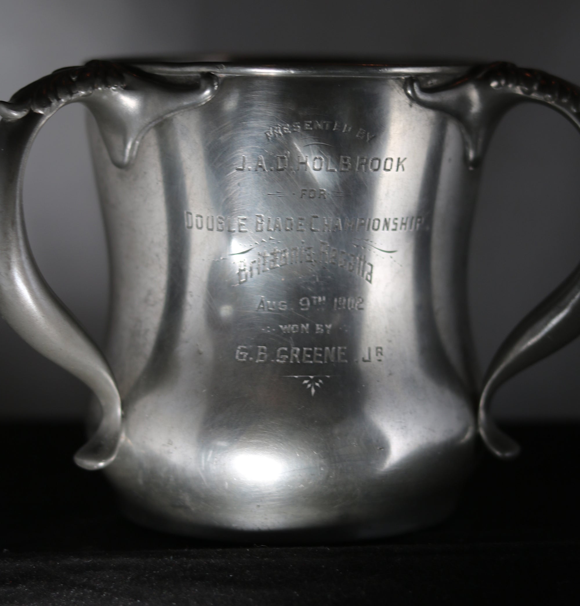 1902 Britannia Regatta Ottawa, championship canoeing trophy