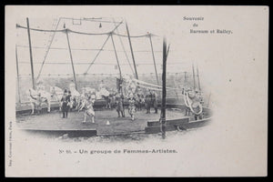 1902 France, trois cartes postales avec images cirque Barnum & Bailey