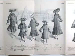 1904-05 Paris dépliant 'Old England', mode pour Enfants