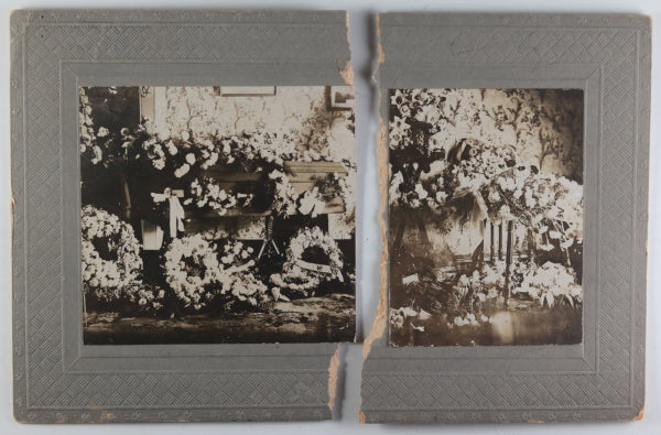 1904 Canada coffin plaque, cross and photo (Louis Descrochers)