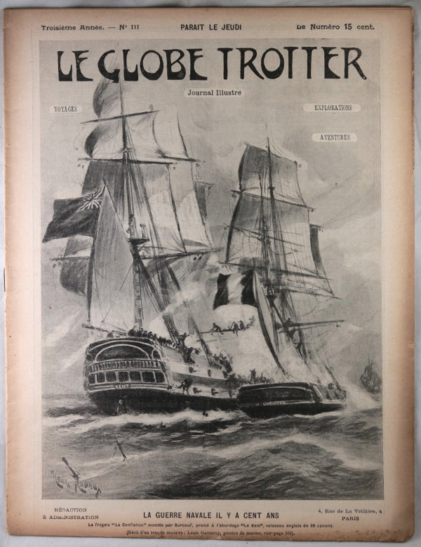 1904 France deux journaux d’aventures 'Le Globe Trotter' #111 et #112