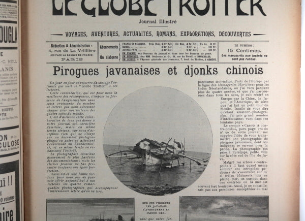 1904 France deux journaux d’aventures 'Le Globe Trotter' #111 et #112