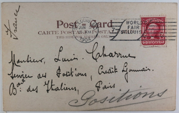 1904 USA postcard photo oF cabin,African American family Missouri