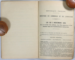 1904 13 y.o. English girl's apprenticeship booklet - Paris