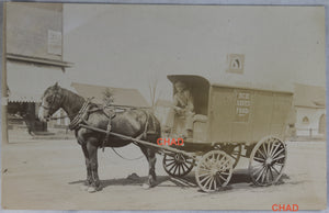 @1905 RPPC photo of Lake Simcoe Ice wagon – Toronto Canada