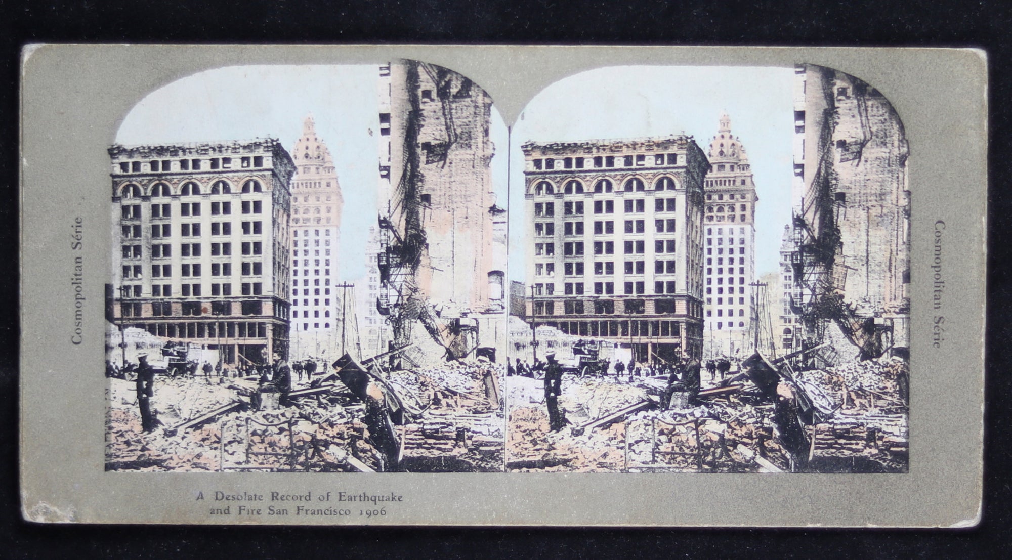 1906 San Francisco stereoscopic view, desolation after earthquake and fire