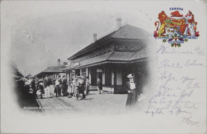 1906 photo postcard Muskoka Wharf, Gravenhurst Muskoka Lakes Ontario