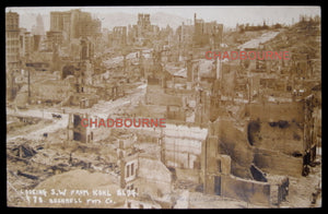 1906 photo postcard San Francisco after earthquake – from Kohl Bldg