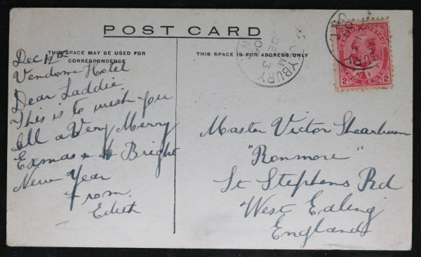 1906 photo postcard of Haileybury, Northern Ontario