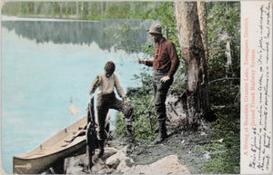 1906 postcard of fish catch, Granite Lake, Temagami District Canada