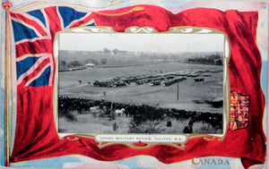 1907 Canada patriotic postcard, Military Review Halifax N.S.