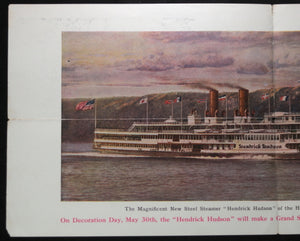 1907 Hudson River Day Line steamer ‘Hendrick Hudson’ image & timetable