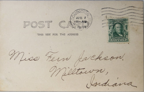 1907 photo postcard baseball game Jordan Field Bloomington IN 1907 photo postcard baseball game Jordan Field Bloomington IN