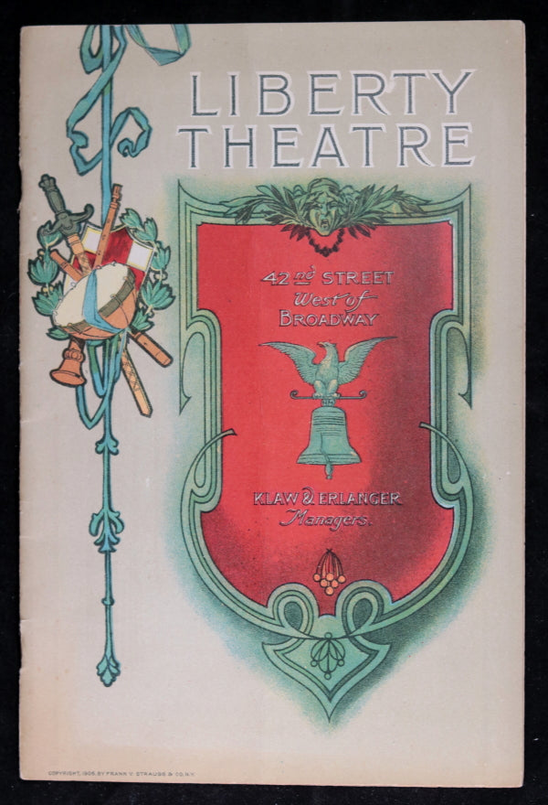 1907 programme, ‘Salomy Jane’ at the  Liberty Theatre NYC