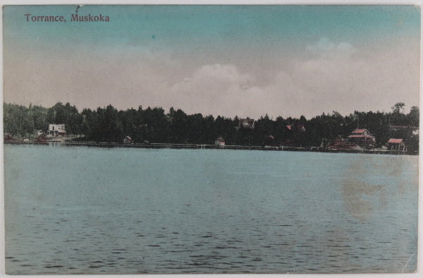 1908 Canada, postcard with lake view of Torrance in Muskoka