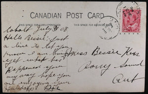 1908 Canada photo postcard Prospect Hotel mining town Cobalt Ontario