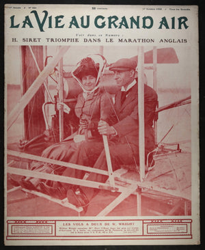 1908 France magazine ‘La Vie au Grand Air’ aviateur Wilbur Wright