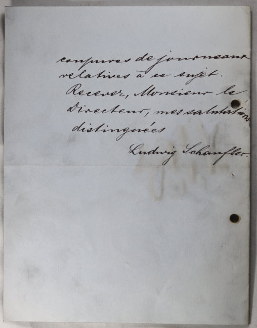 1908 lettre à l’Argus de La Presse (Paris) de Stuttgart, sujet emploi