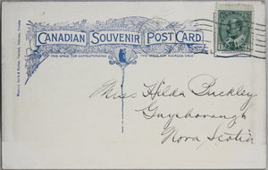 1908 postcard ‘City of Chatham’ steamship leaving Chatham Ontario