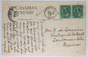 1908 set of two superb Patriotic photo postcards – Toronto Canada