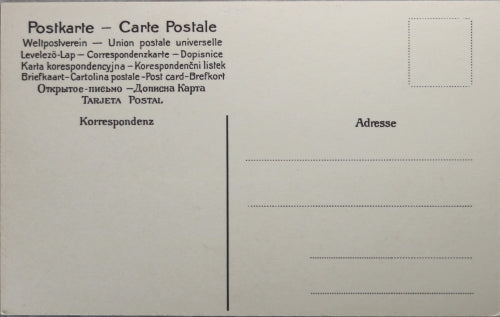 1909 photo postcard of Z.1 Zeppelin moored at field in Munich